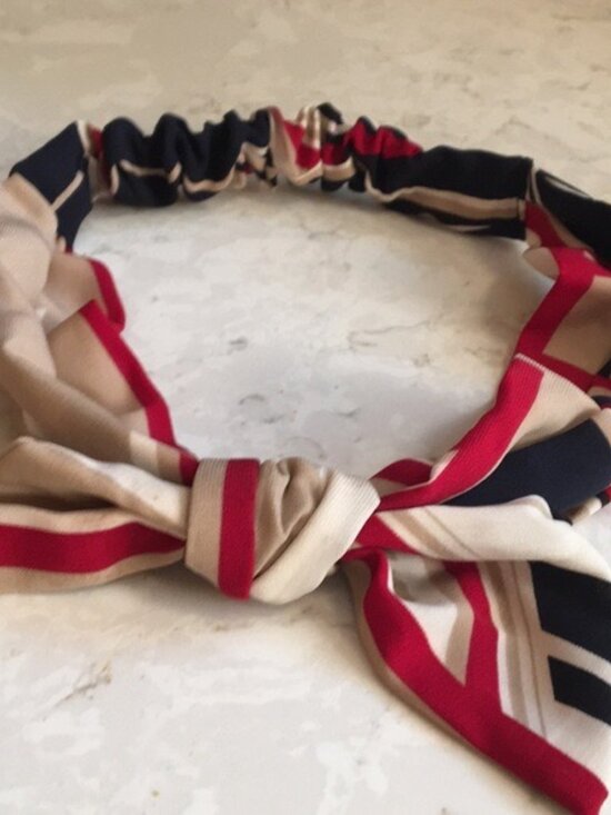 Anthropologie Accessories - Anthropologie Soft Striped Bow Headband
